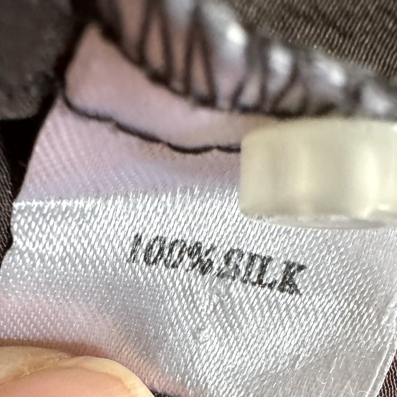 Lia Kes Open Back Backless Silk Button Down Dress or Shirt Small - Picture 8 of 8